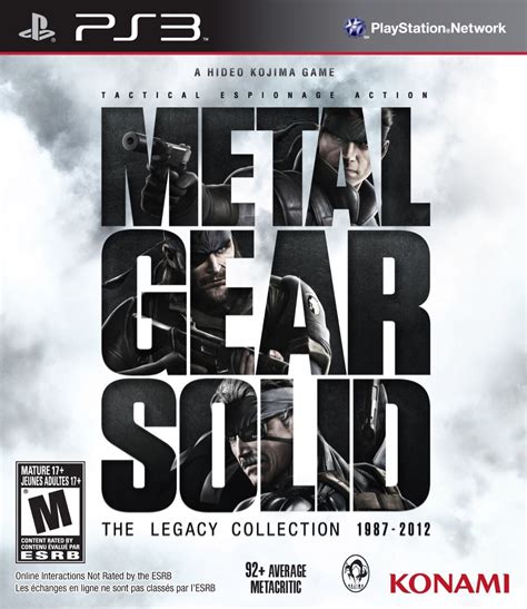 metal gear solid legacy collection box|metal gear solid the legacy collection 1987 2012.